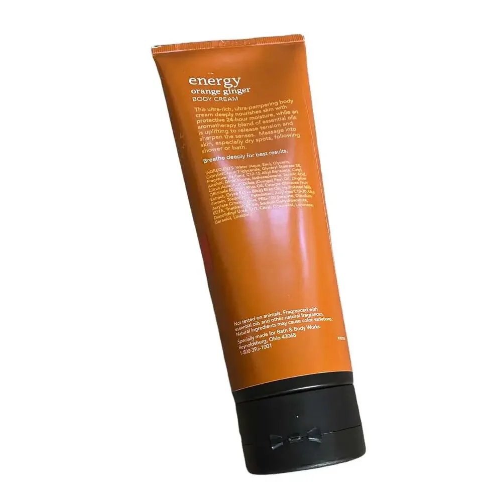 Bath and Body Works Aromatherapy Energy Orange Ginger Body Cream 8 oz